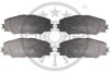 Комплект гальмівних накладок, дискове гальмо Optimal BP-12312 (фото 1)