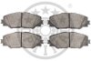 Комплект гальмівних накладок, дискове гальмо Optimal BP-12312 (фото 2)