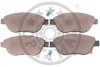 Комплект гальмівних накладок, дискове гальмо Optimal BP-12323 (фото 2)