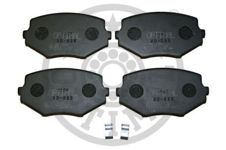 Комплект гальмівних накладок, дискове гальмо Optimal BP-12326
