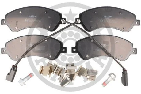 Комплект гальмівних накладок, дискове гальмо Optimal BP-12338