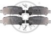 Комплект гальмівних накладок, дискове гальмо Optimal BP-12358 (фото 1)