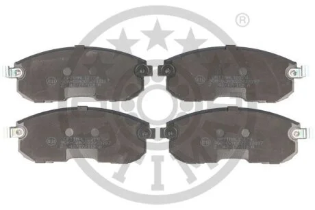 Комплект гальмівних накладок, дискове гальмо Optimal BP-12374