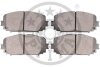 Комплект гальмівних накладок, дискове гальмо Optimal BP-12380 (фото 2)