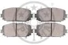 Комплект гальмівних накладок, дискове гальмо Optimal BP-12380 (фото 2)