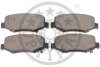 Комплект гальмівних накладок, дискове гальмо Optimal BP-12382 (фото 2)