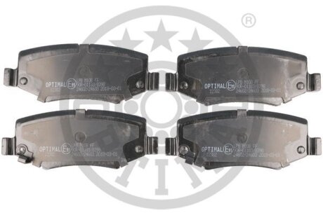 Комплект гальмівних накладок, дискове гальмо Optimal BP-12382