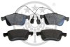 Комплект гальмівних накладок, дискове гальмо Optimal BP-12400 (фото 2)