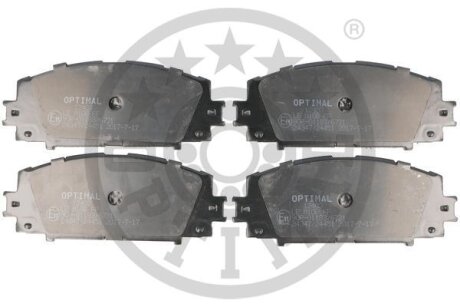 Комплект гальмівних накладок, дискове гальмо Optimal BP12403