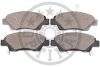 Комплект гальмівних накладок, дискове гальмо Optimal BP-12405 (фото 2)