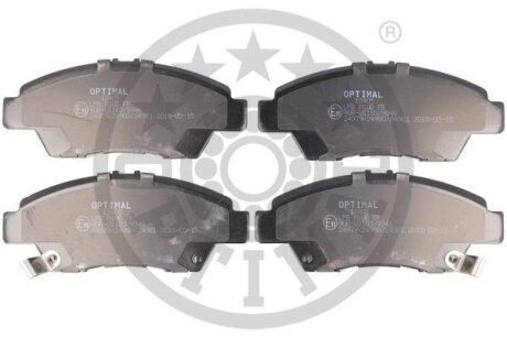 Комплект гальмівних накладок, дискове гальмо Optimal BP-12405