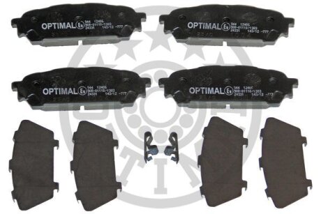 Комплект гальмівних накладок, дискове гальмо Optimal BP-12406