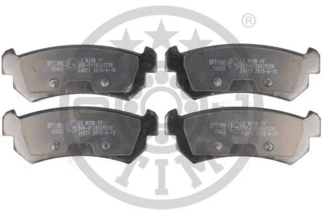 Гальмівні колодки дискові Optimal BP-12420