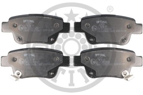 Комплект гальмівних накладок, дискове гальмо Optimal BP-12429
