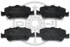 Комплект гальмівних накладок, дискове гальмо Optimal BP-12484 (фото 1)