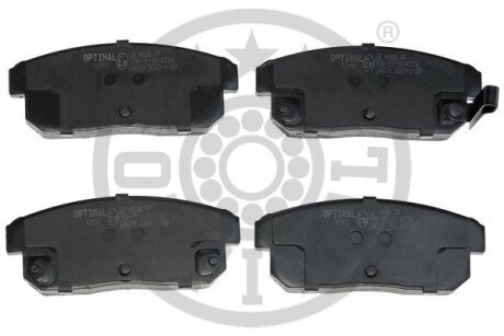 Комплект гальмівних накладок, дискове гальмо Optimal BP-12492