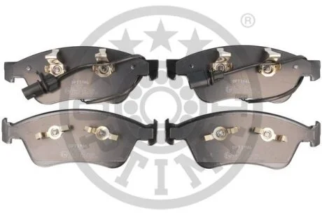 Комплект гальмівних накладок, дискове гальмо Optimal BP-12498