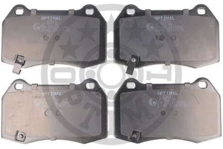 Комплект гальмівних накладок, дискове гальмо Optimal BP-12519