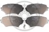 Комплект гальмівних накладок, дискове гальмо Optimal BP-12525 (фото 1)