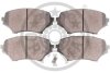 Комплект гальмівних накладок, дискове гальмо Optimal BP-12525 (фото 2)