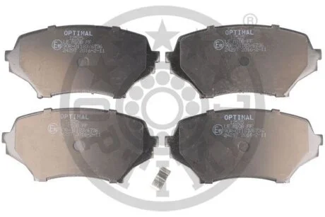 Комплект гальмівних накладок, дискове гальмо Optimal BP-12525