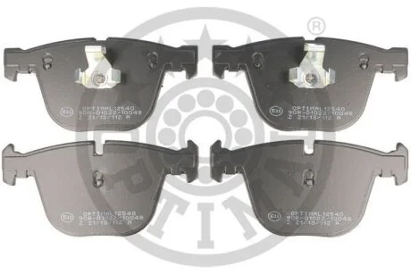 Комплект гальмівних накладок, дискове гальмо Optimal BP-12540