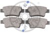 Комплект гальмівних накладок, дискове гальмо Optimal BP-12542 (фото 2)