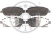 Комплект гальмівних накладок, дискове гальмо Optimal BP12551 (фото 1)