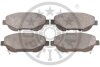 Комплект гальмівних накладок, дискове гальмо Optimal BP12551 (фото 2)