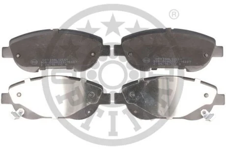 Комплект гальмівних накладок, дискове гальмо Optimal BP12551