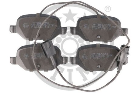 Комплект гальмівних накладок, дискове гальмо Optimal BP-12553