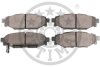 Комплект гальмівних накладок, дискове гальмо Optimal BP-12563 (фото 2)