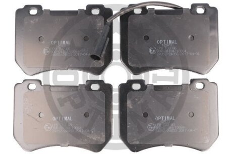 Комплект гальмівних накладок, дискове гальмо Optimal BP-12573