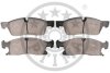Комплект гальмівних накладок, дискове гальмо Optimal BP-12599 (фото 2)