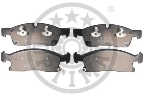 Комплект гальмівних накладок, дискове гальмо Optimal BP-12599
