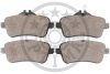 Комплект гальмівних накладок, дискове гальмо Optimal BP-12626 (фото 2)