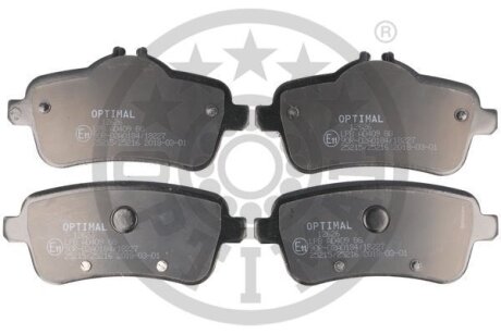 Комплект гальмівних накладок, дискове гальмо Optimal BP-12626