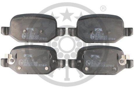 Комплект гальмівних накладок, дискове гальмо Optimal BP-12640