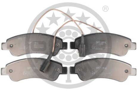 Комплект гальмівних накладок, дискове гальмо Optimal BP-12654