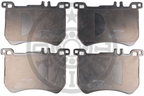 Комплект гальмівних накладок, дискове гальмо Optimal BP12660
