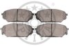 Комплект гальмівних накладок, дискове гальмо Optimal BP-12661 (фото 2)