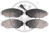 Комплект гальмівних накладок, дискове гальмо Optimal BP-12668 (фото 1)