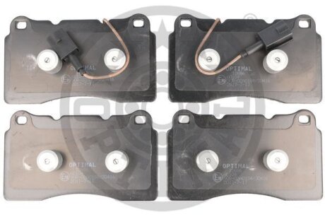 Комплект гальмівних накладок, дискове гальмо Optimal BP-12686