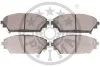 Комплект гальмівних накладок, дискове гальмо Optimal BP-12713 (фото 2)