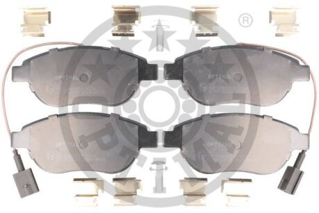 Комплект гальмівних накладок, дискове гальмо Optimal BP-12715
