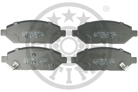 Комплект гальмівних накладок, дискове гальмо Optimal BP-12747