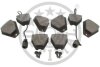 Комплект гальмівних накладок, дискове гальмо Optimal BP-12753 (фото 2)