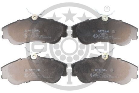 Комплект гальмівних накладок, дискове гальмо Optimal BP-63400