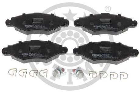 Комплект гальмівних накладок, дискове гальмо Optimal BP-64320