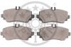 Комплект гальмівних накладок, дискове гальмо Optimal BP-65022 (фото 2)